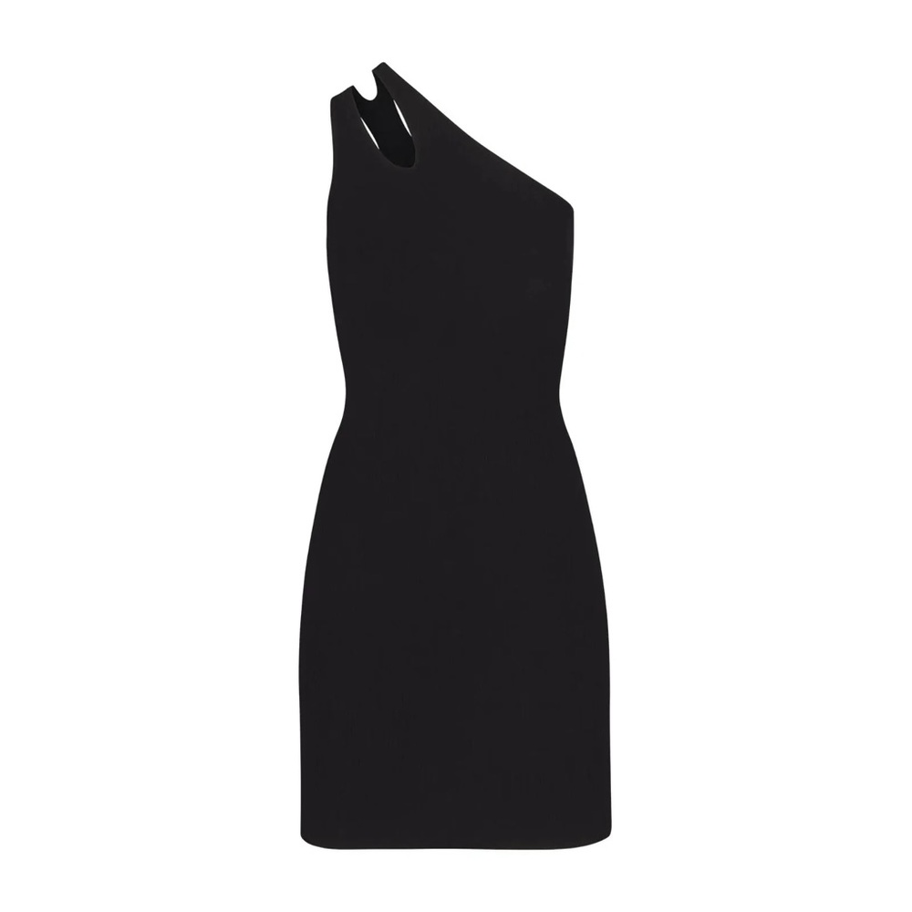 SKIMS Black One Shoulder Dress NWT - Picture 2 of 13